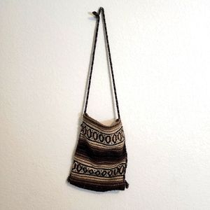 Handwoven Indian Blanket Baja Bag